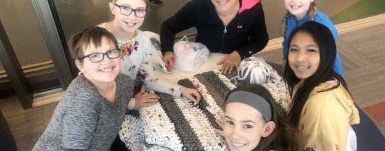 Cold weather inspires students to create blankets for homeless