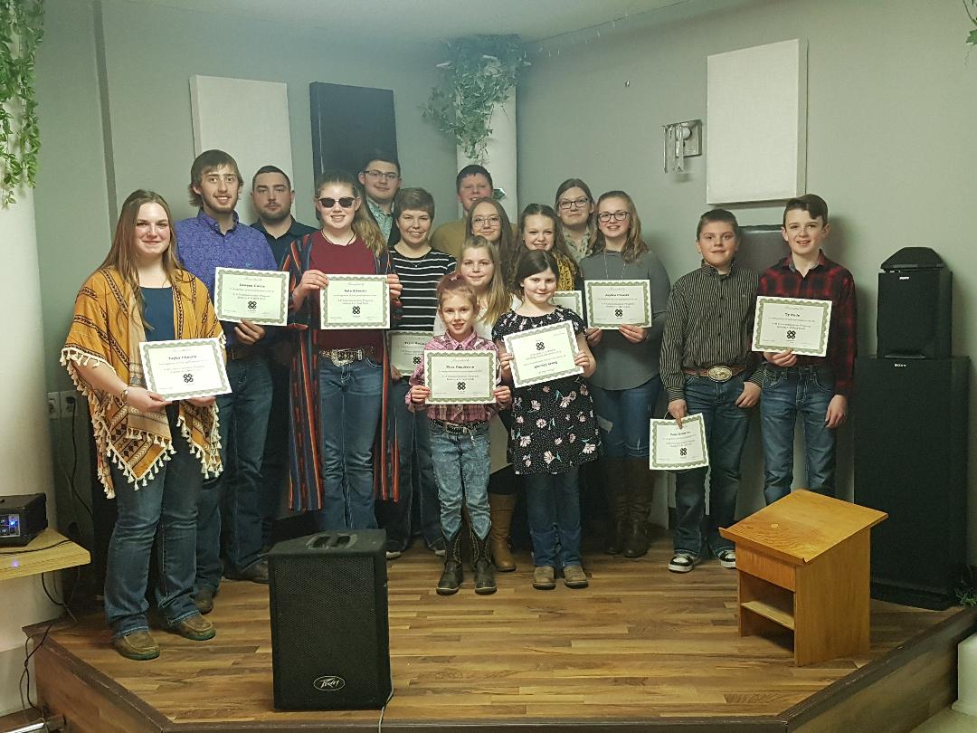 Holden 4-H Beef Club holds club public speaking
