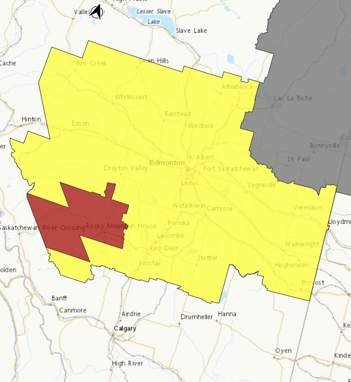 Severe Thunderstorm watch issued for east/central Alberta