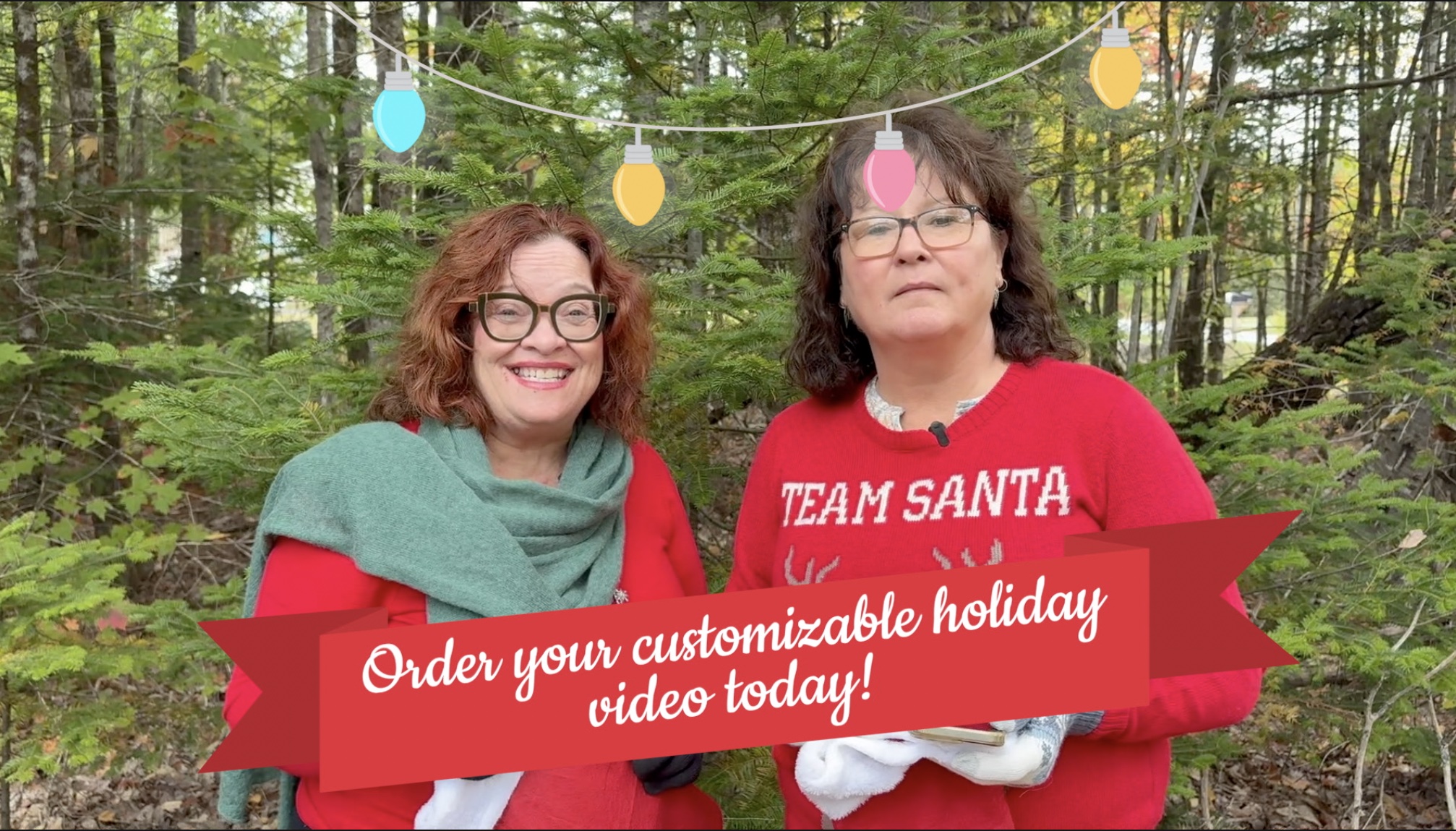 Order a customized holiday video to send to family & friends  this holiday season