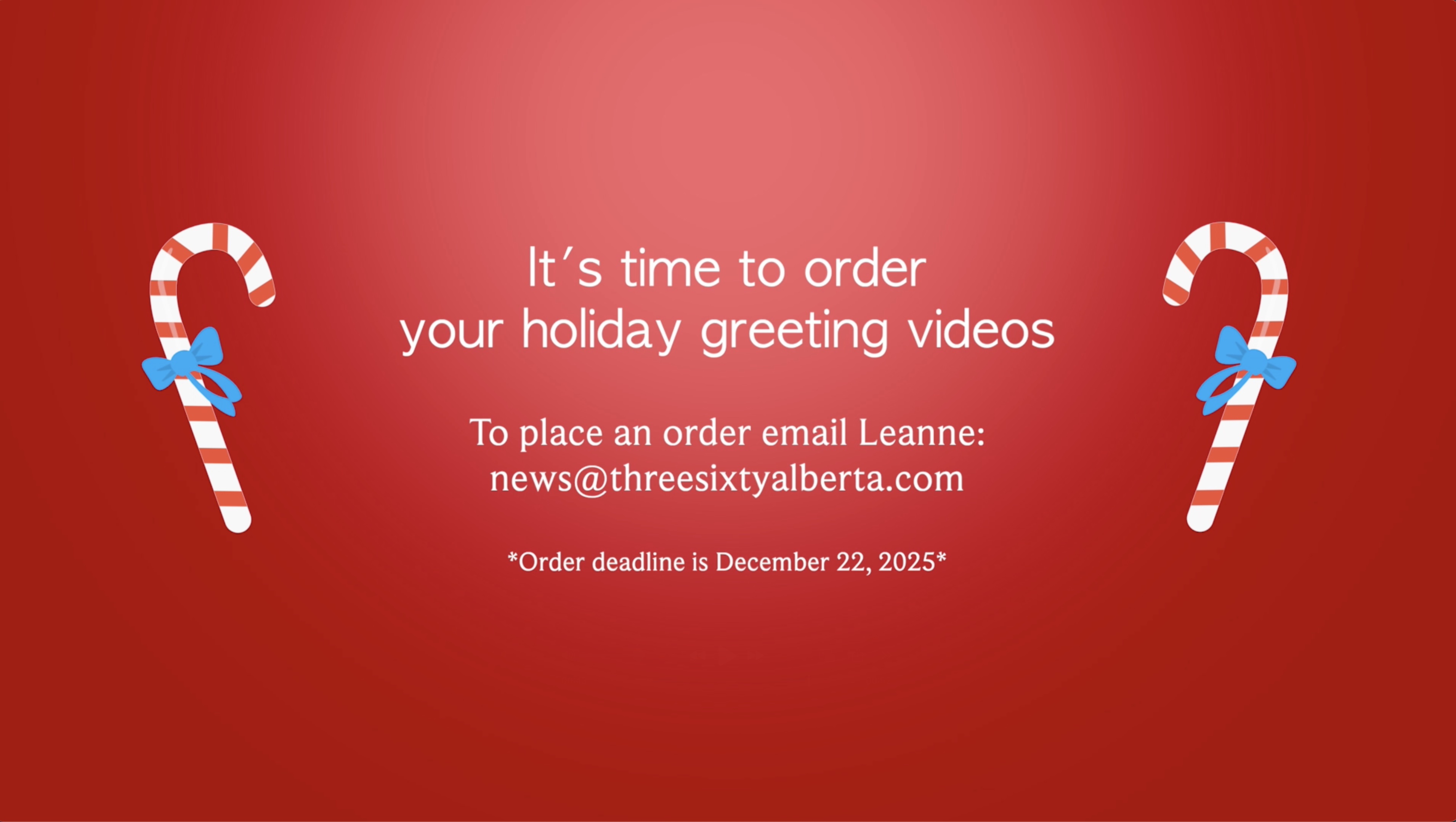 Get your very own customized holiday greeting video today!